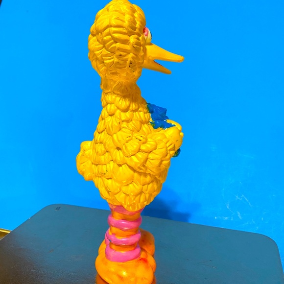 SESAME STREET 1990’s BIG BIRD JIM HENSON MUPPET HARD PLASTIC FIGURE HAND PAINTED - Picture 3 of 15